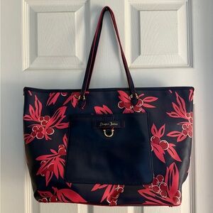 Draper James Blue and Red Floral Totes